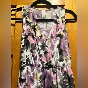 Floral maxi dress lavender color size medium